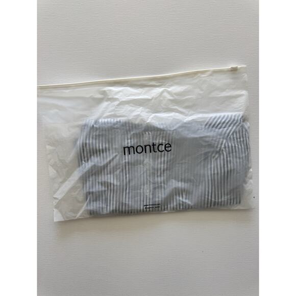 Montce Mandy Crop Tank Top Women’s Classic Blue Stripe Small NWT - Picture 4 of 8